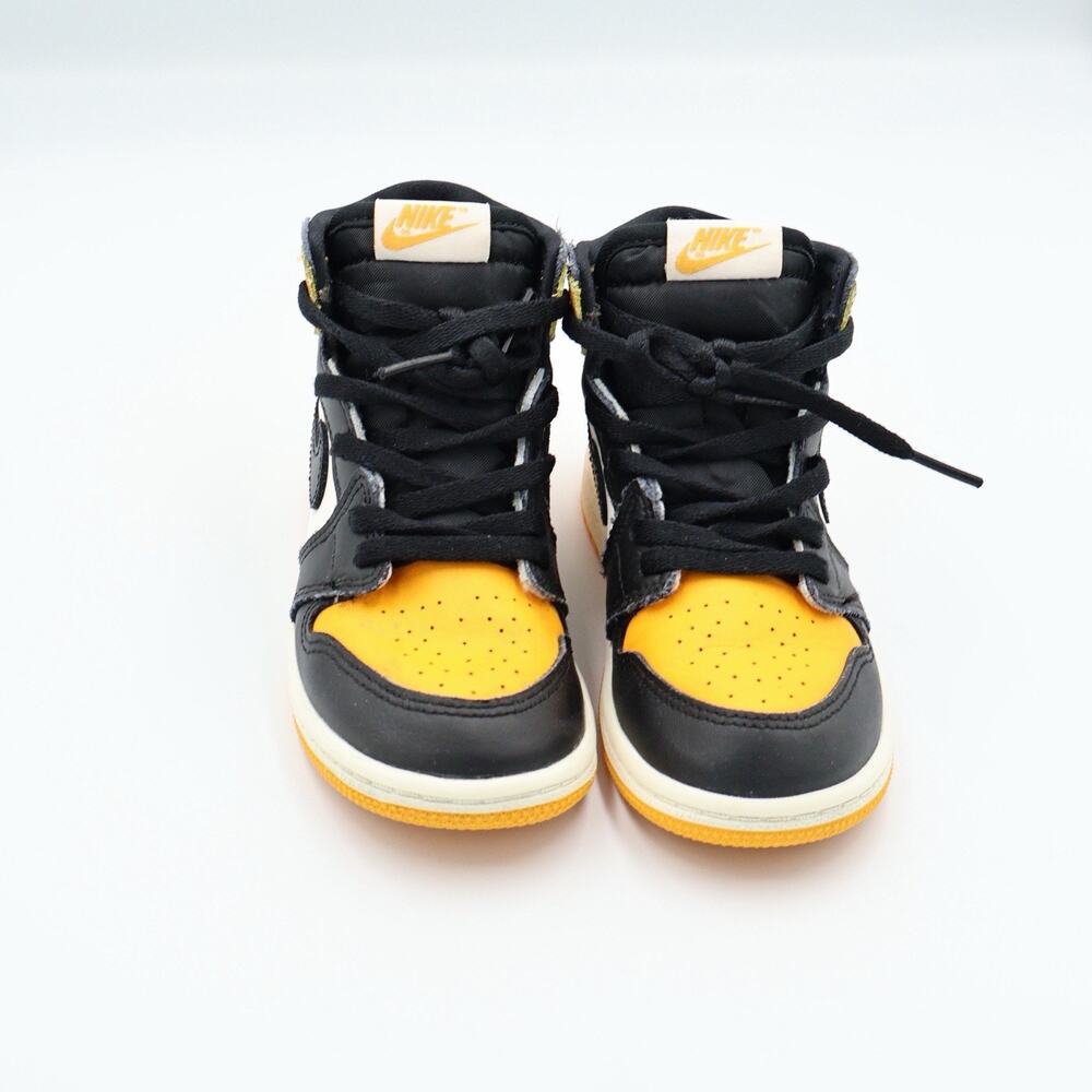 Nike Air Jordan 1 Retro High OG Toddler/Sm Child Yellow Toe AQ2665-711 Size 10C